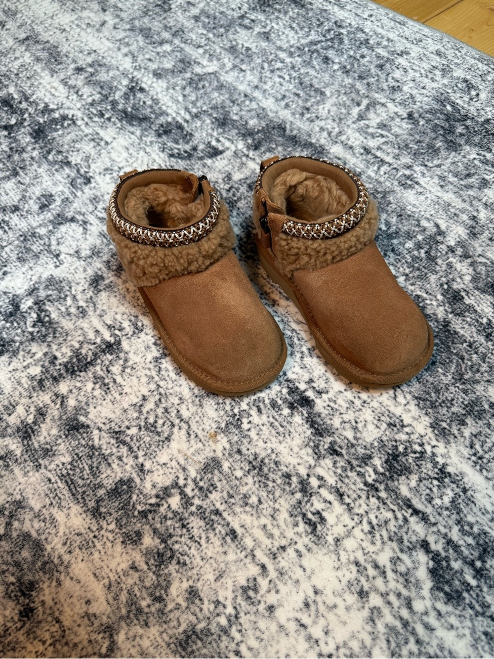 Kids Cozy Faux-Shearling Winter Ankle Boots - UGG